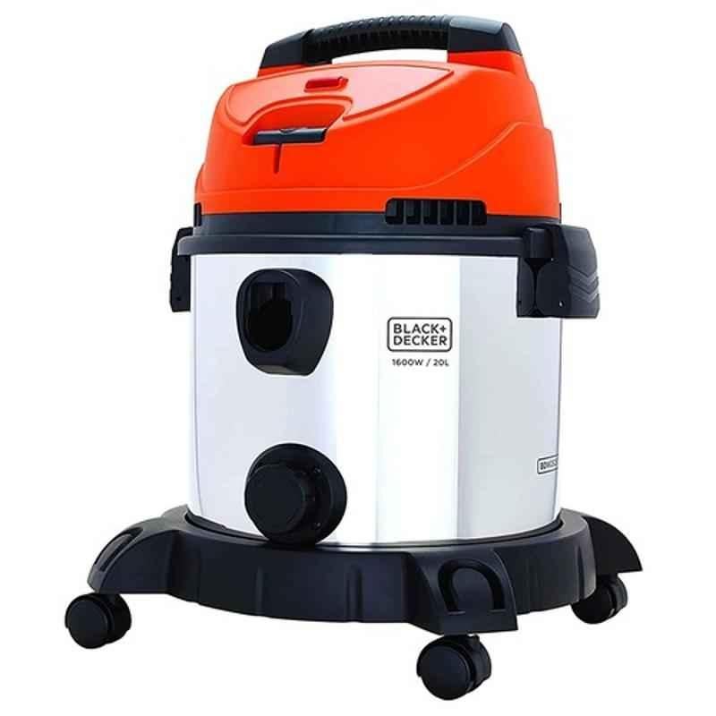 Black+Decker WDBDS20 20L High Suction Wet & Dry Steel Vacuum Cleaner & Blower with HEPA Filter