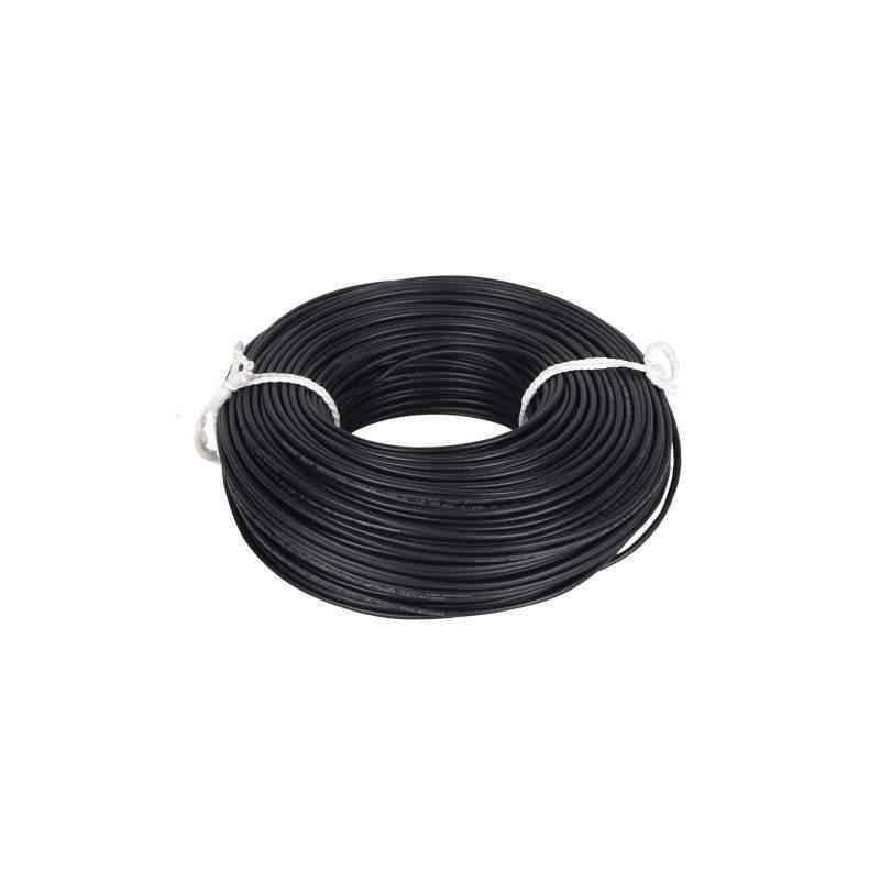 Urostar Livcare 1.5 Sqmm 90m Black Single Core Unsheathed Multistrand Cable, URLCHW150