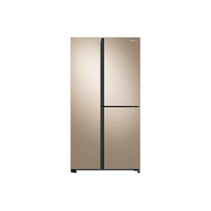 Samsung 689L Gentle Gold Side by Side Refrigerator with Spacemax Technology, RS73R5561F8