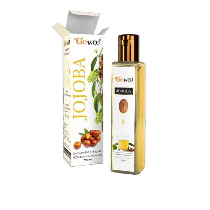 GoWoo 200ml Cold Pressed Jojoba Carrier Oil, GoWoo-P-201