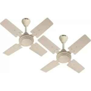 Gestor GTR212 60W Ivory Ultra High Speed Anti Dust 4 Blade Ceiling Fan, Sweep: 600 mm (Pack of 2)