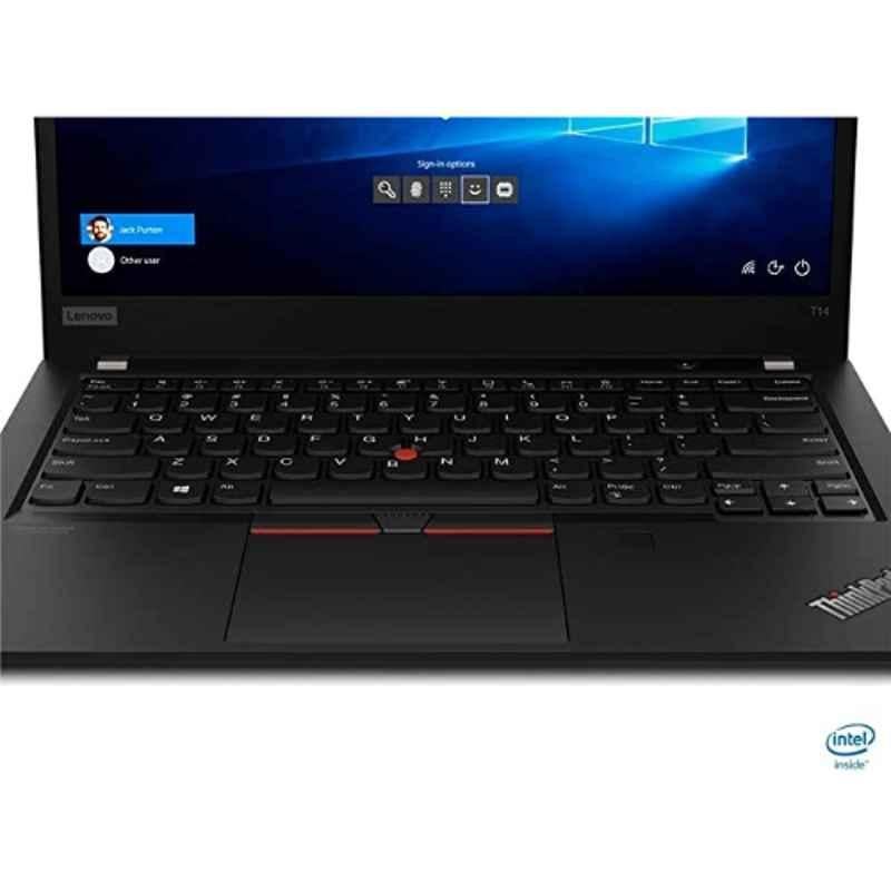 Lenovo ThinkPad T14 14 inch 8GB/512GB Black Intel Core i5 FHD IPS Anti-Glare Laptop, 20W0013SGR