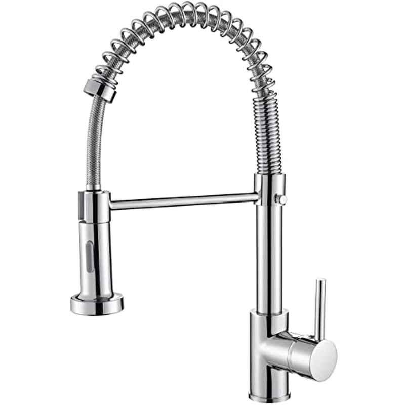 Cobbe Stainless Steel Chrome Kitchen Sink Mixer Tap with Pull Down Sprayer, KC05T021