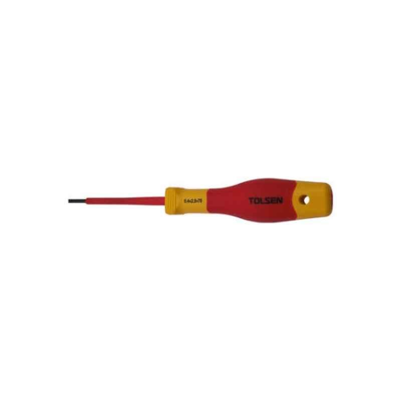 Tolsen 30204 2.5x75mm Metal Red & Yellow Screwdriver