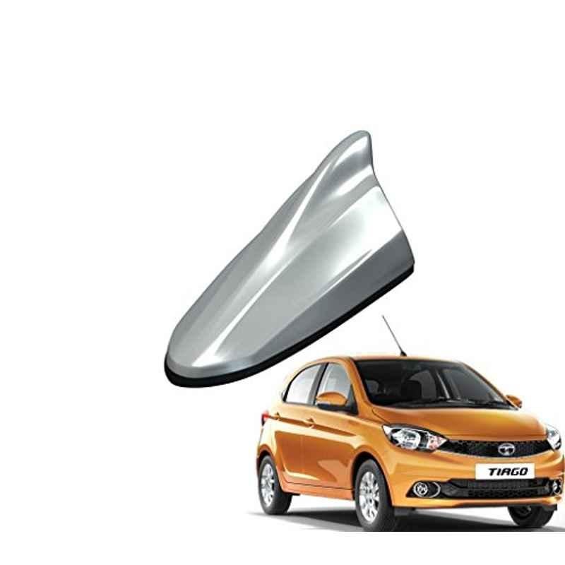 Kozdiko Silver Shark Fin Signal Receiver Antenna for Tata Tiago