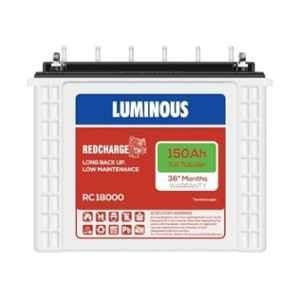 Luminous Red Charge RC 18000 PRO 150 Ah/12V Recyclable Tall Tubular Inverter Battery for Home, Office & Shops