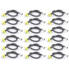 Senkiddpro 24 inch Stainless Steel Black Connection Pipe (Pack of 18)