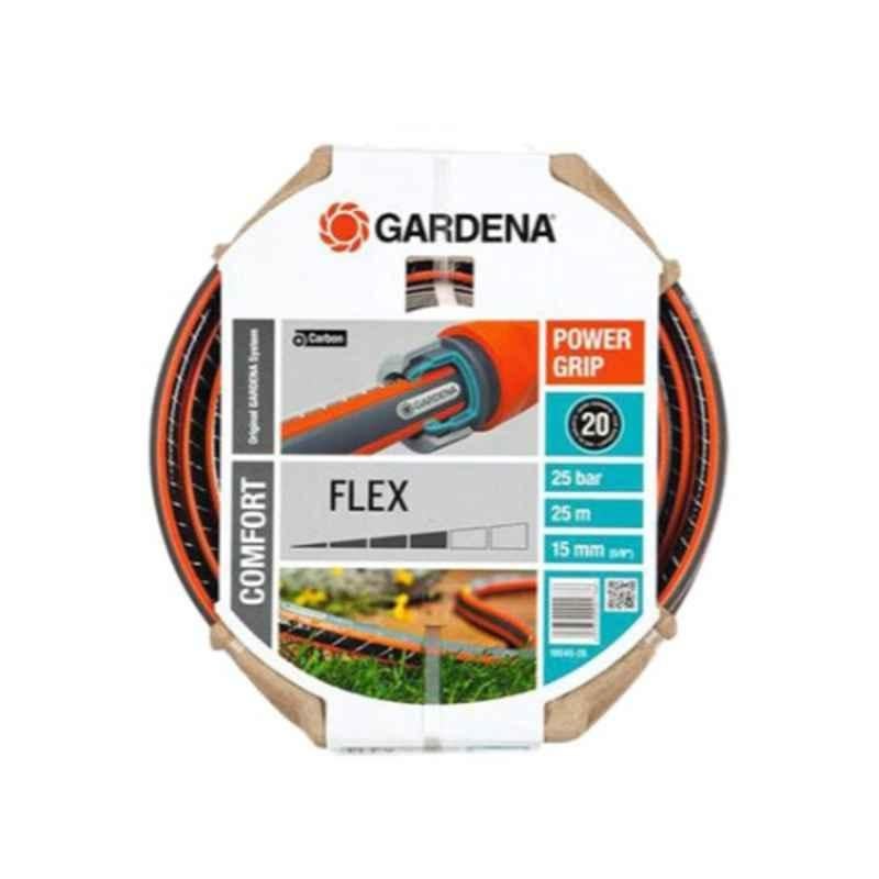 Gardena 25m Orange & Black Power Grip Garden Hose, ACE_926076