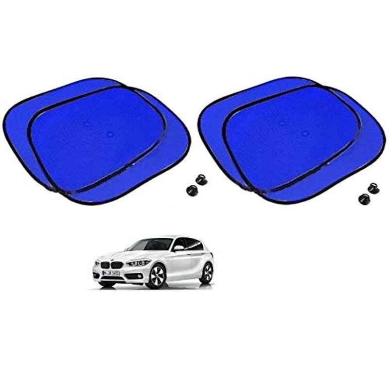 Kozdiko 4 Pcs Blue Chipkoo Car Window Sunshade Curtain Set for BMW 1 Series, koz_82967