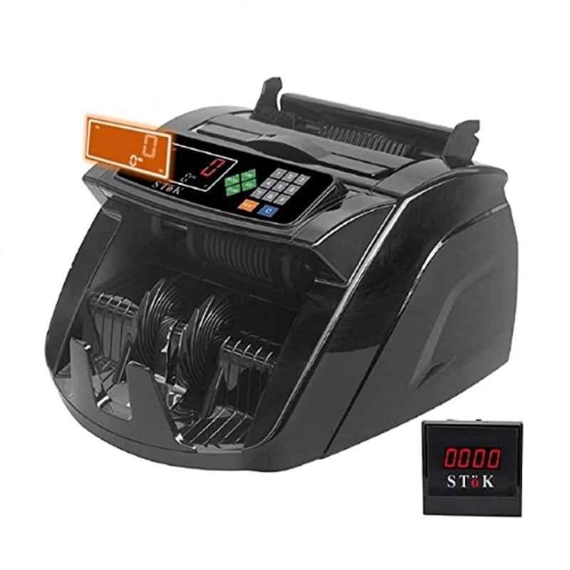 SToK ST-MC05 Black Fully Automatic Note Counting Machine with Fake Currency Detector
