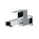Jaquar Alive Black Chrome Quarter Turn Bib Cock Tap with Wall Flange, ALI-BCH-85037