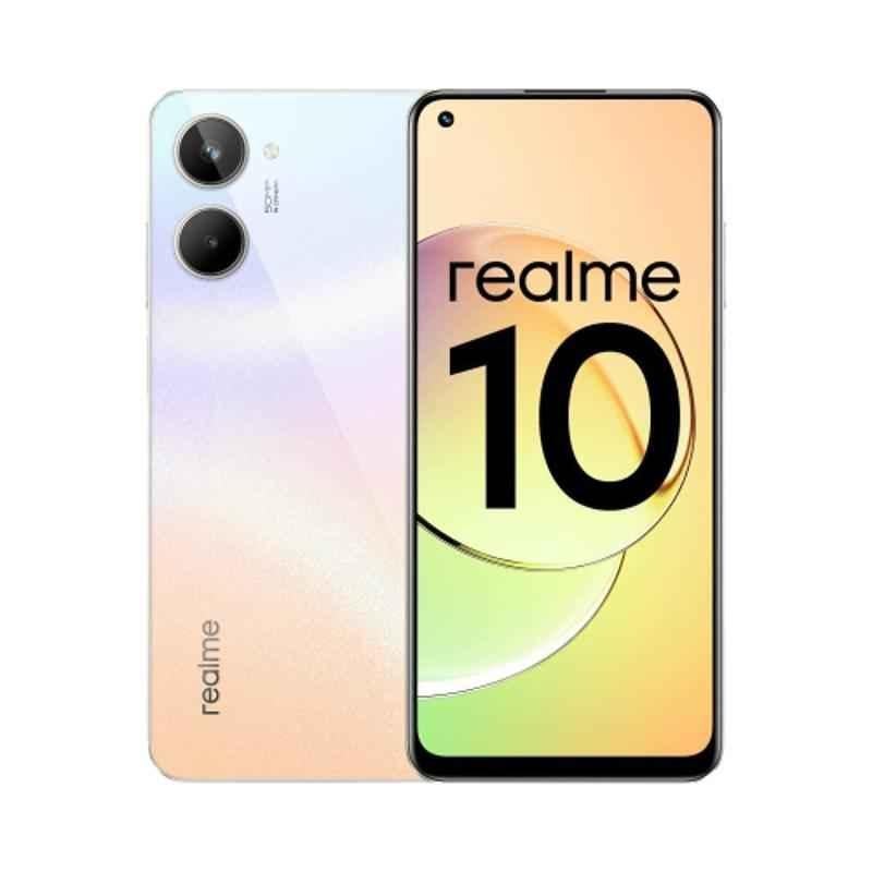 Realme 10 6.4 inch 8GB/128 GB Storage Rush White Smartphone, RMX3630