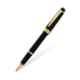 Cross Bailey Black Ink Black Resin & Gold Tone Finish Fountain Pen with 1 Pc Black Pen Ink Cartridge Set, AT0746-9MF