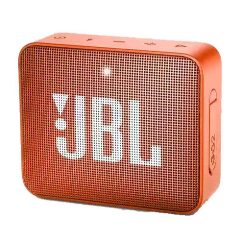 JBL Go 2 Coral Orange Portable Bluetooth Speaker, JBLGO2ORG