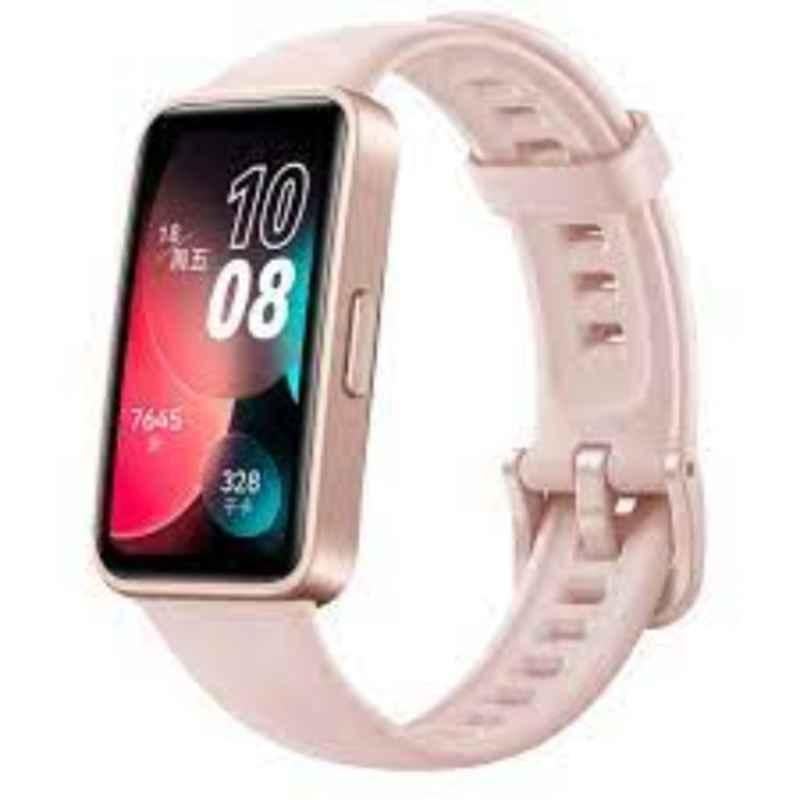 Huawei Band 8 Watch 1.47 inch Pink Bluetooth Fitness Band, HUW-BAND8-PNK