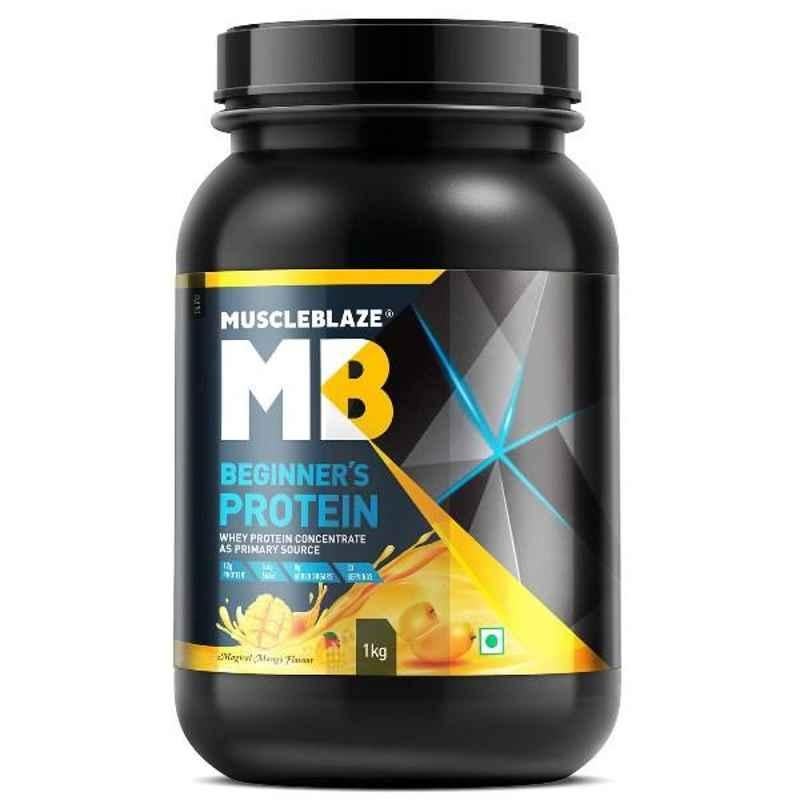 MuscleBlaze 1kg Magical Mango Beginner's Protein Supplement, NUT5609-05