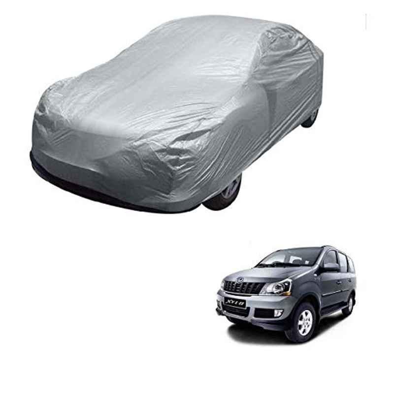 Kozdiko Matty Silver Car Body Cover with Buckle Belt for Mahindra Xylo, Mahindra XUV500, MG Hector, Kia Seltos, Maruti New Ertiga, Toyota Innova, Innova Crysta & Nissan Magnite