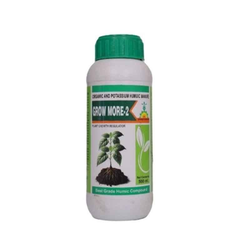 Shurbans 500ml Organic & Potassium Humic Manure Grow More-2 Plant Growth Regulator (Pack of 10)