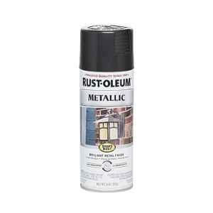 Rust-Oleum 7250830 312g Black Night Stops Rust Metallic Spray Paint