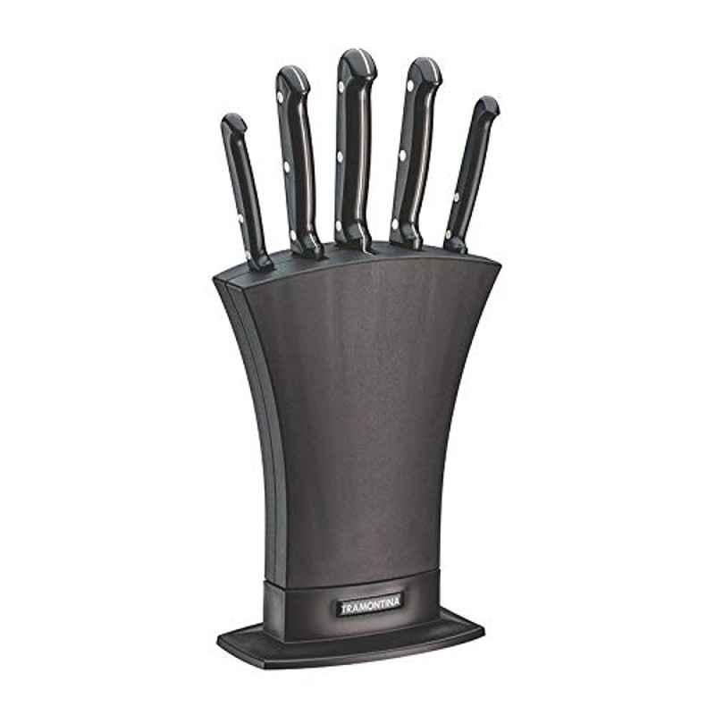 Stainless Steel Black Cutlery Set (Pack of 6)