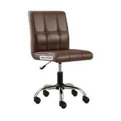 Zidle Cola Compact Faux Leather Brown Medium Back Ergonomic Chair