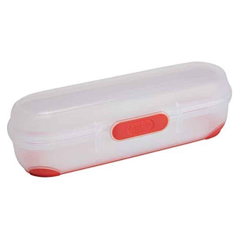 Addis 700ml Flame Red Clip & Go Wrap Subway Roll Lunchtime Snack Food Storage Box Container, 518342