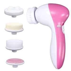 DeoDap 5 in 1 Plastic Pink Facial Massager, 0340