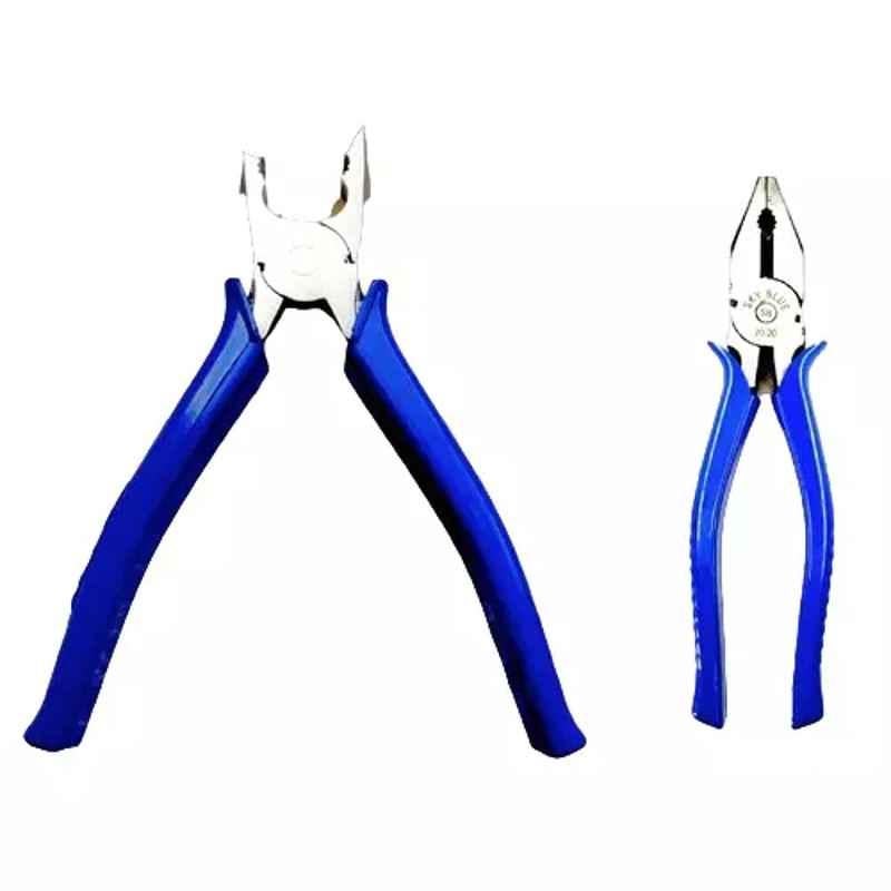 Sky Blue 2 Pcs 7.8 inch Lineman Plier Combo, SBE_PLIER_COMBOS_COMBO_258