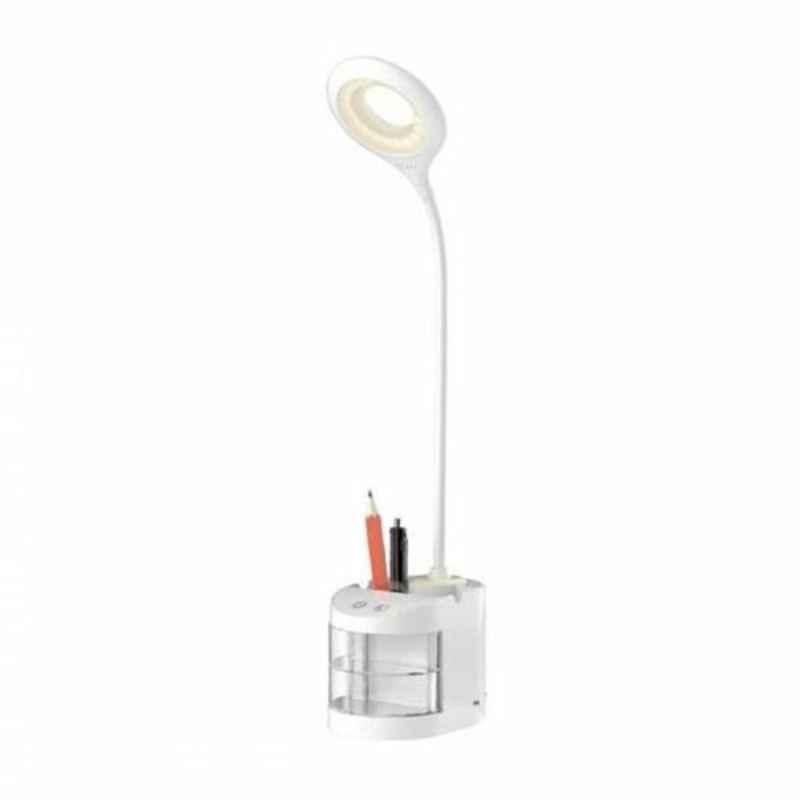 Olsenmark 5V White Rechargeable LED Desk Lamp, OME2775