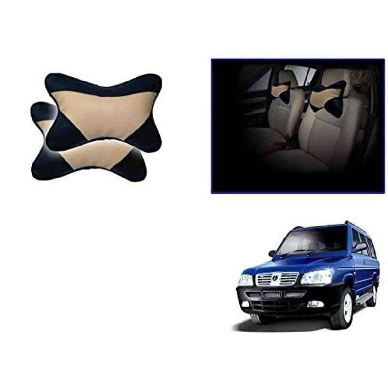 Kozdiko 2 Pcs Beige Black Neck Rest Cushion Pillow Set for ICML Rhino