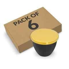 Plantex Knobs for Drawer/Drawer Knobs/Knobs for Cabinets/Pull-Push Knobs for Kitchen/Bedroom Drawer (Pack of 6) Gold & Black