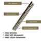 Atom Wave 16 inch Brass Antique Finish Aluminium Pull Handle
