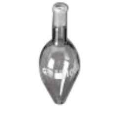 Glassco 42mm 90mm Glass Boro 3.3 Pear Shape Flask, 062.202.06 (Pack of 10)