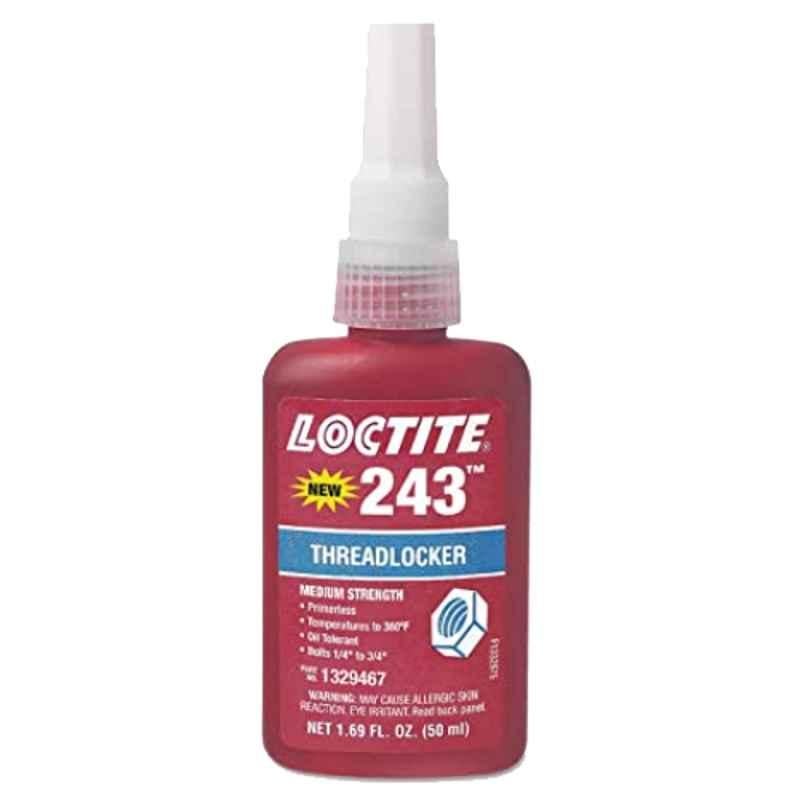 Loctite 243 50ml Threadlocker, DE180919016 (Pack of 5)