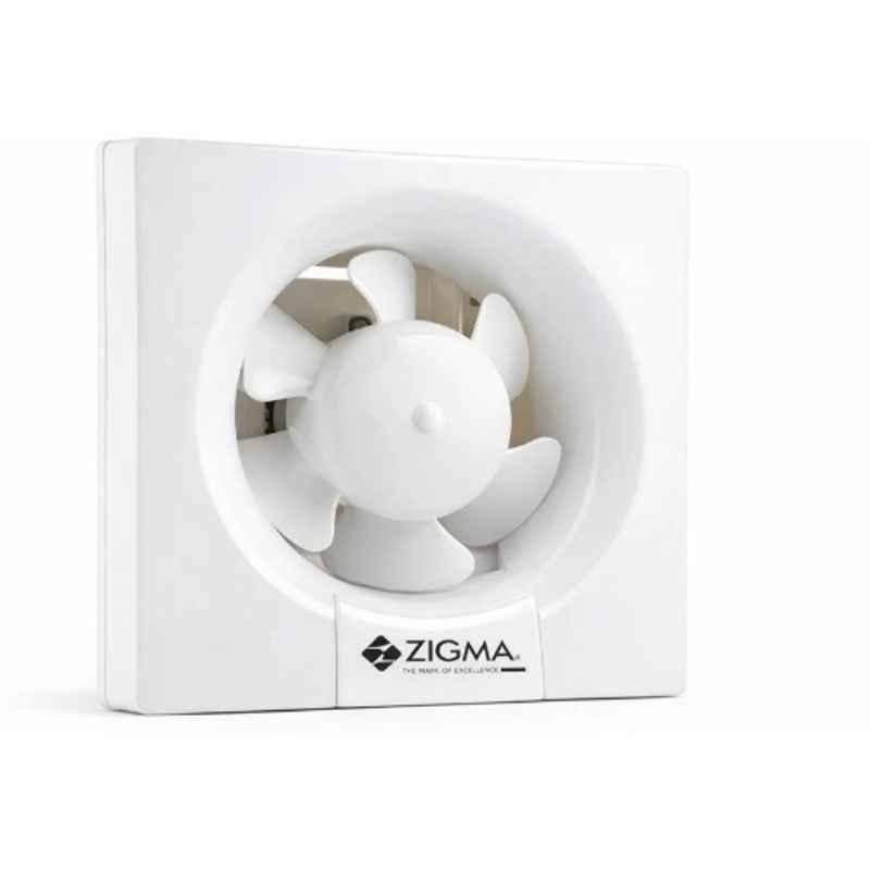 Zigma VentilAir 35W PVC White Exhaust Fan, Sweep: 200 mm