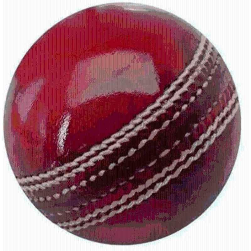 Kavyara Standard Red Hand Stich Red Leather Cricket Ball Ideal for Tournament & Professional Matches Cricket Leather Ball