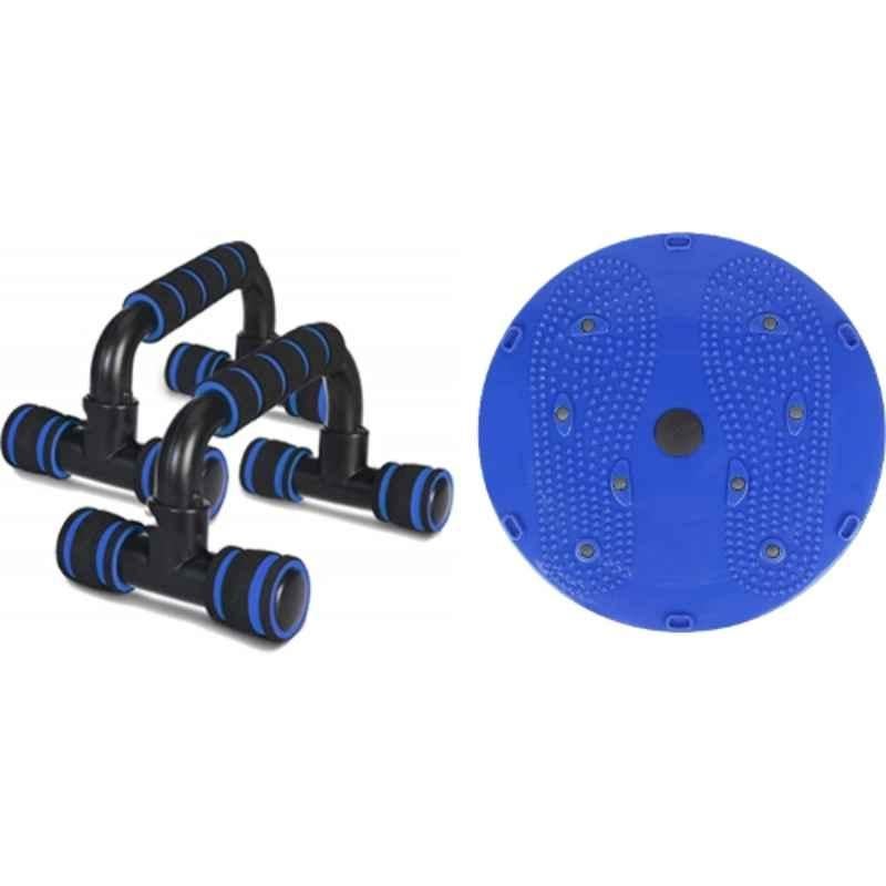 Shopeleven ABS & Rubber Pushup Bar with Tummy Twister for Full Body Workout