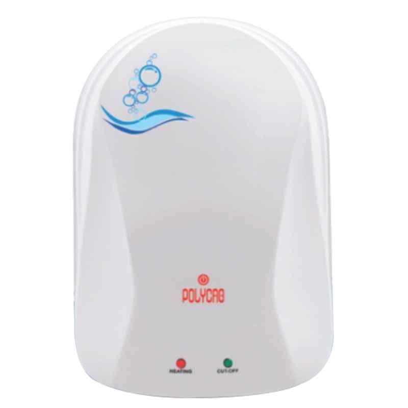 Polycab Eterna 3 Litre 4500W White Instant Water Heater, HWHINST006P