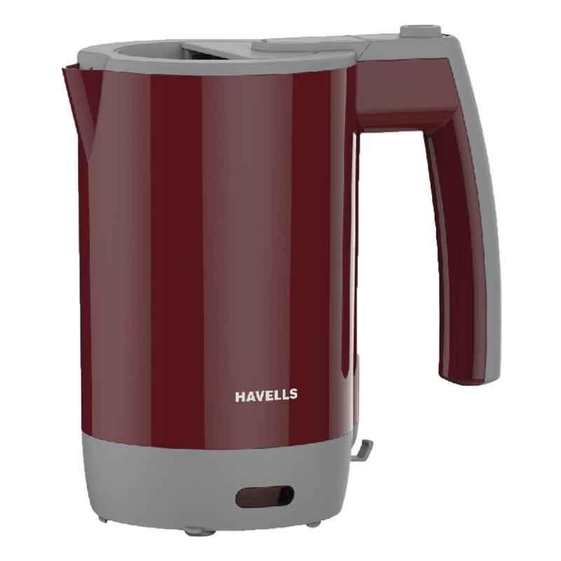 Havells 1000W Travel Lite Red Electric Kettle, GHBKTAIR100