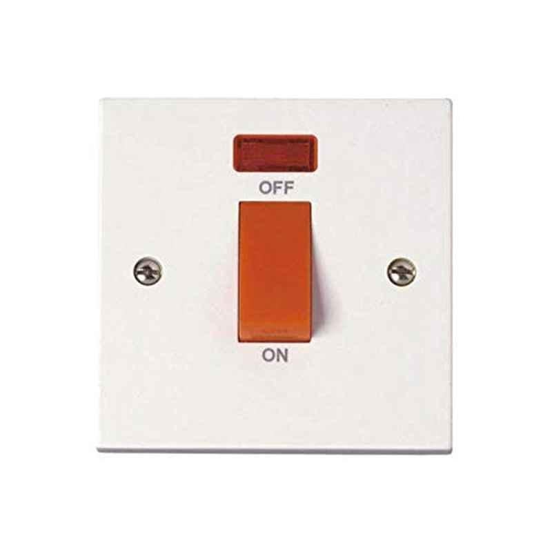 Snowlite 3x3 inch 45A Cooker Outlet DP Switch with Neon