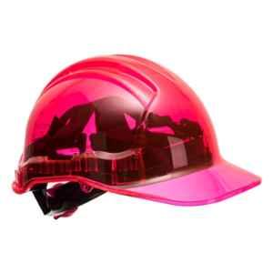 PORTWEST Peak View Plus Pink Ratchet Hard Hat, PV64PIR