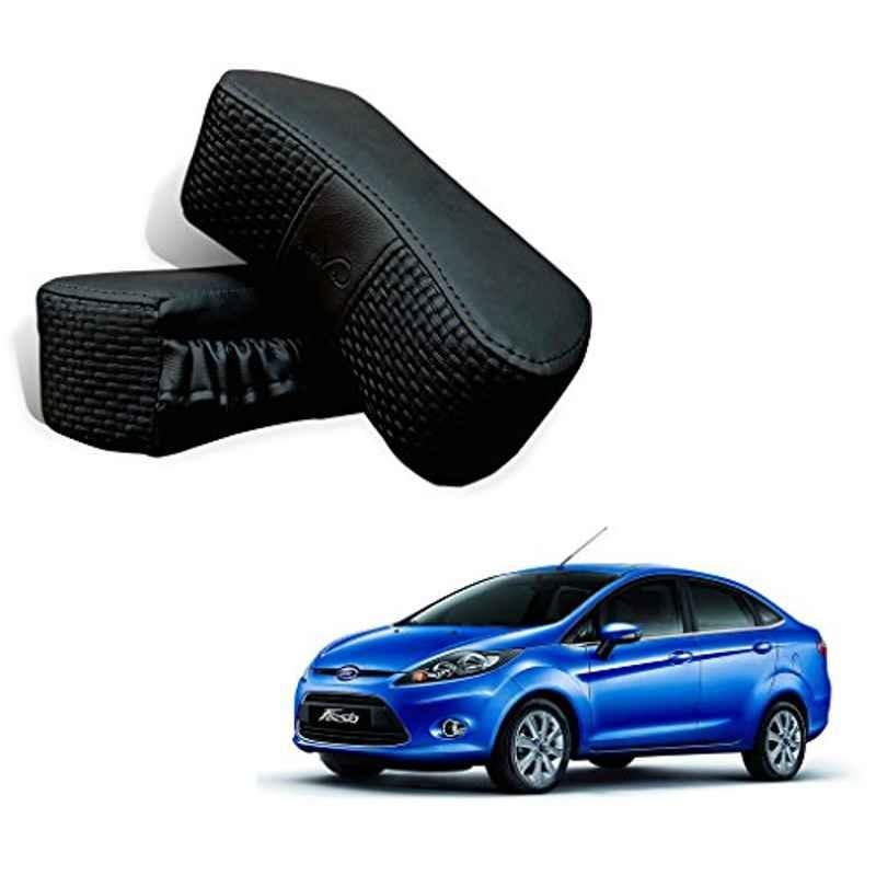 Kozdiko 2 Pcs Memory Foam Black Car Vastra Neck Rest Cushion Set for Ford Fiesta, koz_5272