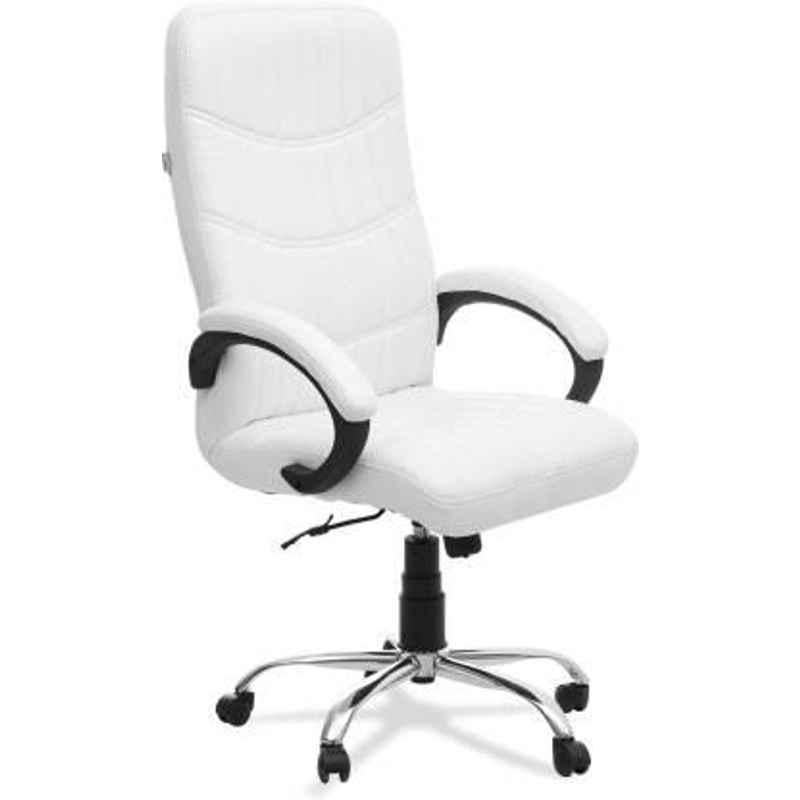Mezonite KI 212 White High Back Leatherette Office Chair