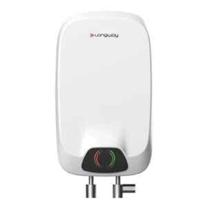 Longway Zyro 5.5 Litre 3000W Plastic White 5 Star Instant Water Heater for Home with Advanced Multi-Layered Safety System & Anti-Rust Coating