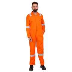 Mens Cotton Industrial Work WEAR Industrial Coverall Boiler Suit with  Reflective Tape Pant Shirt