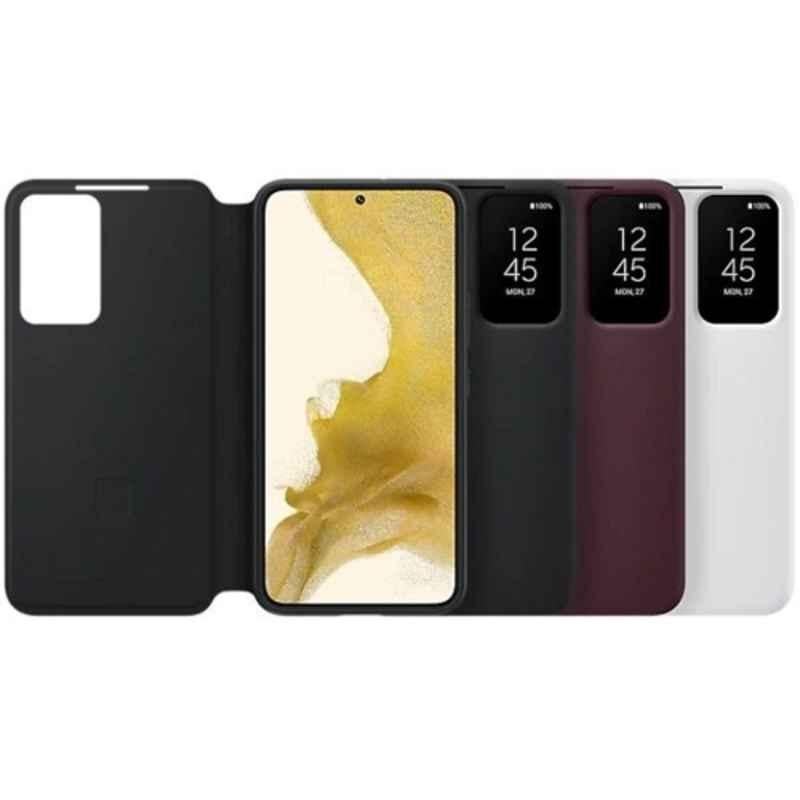 Samsung S22 Black Smart Clear View Cover Case, EF-ZS901