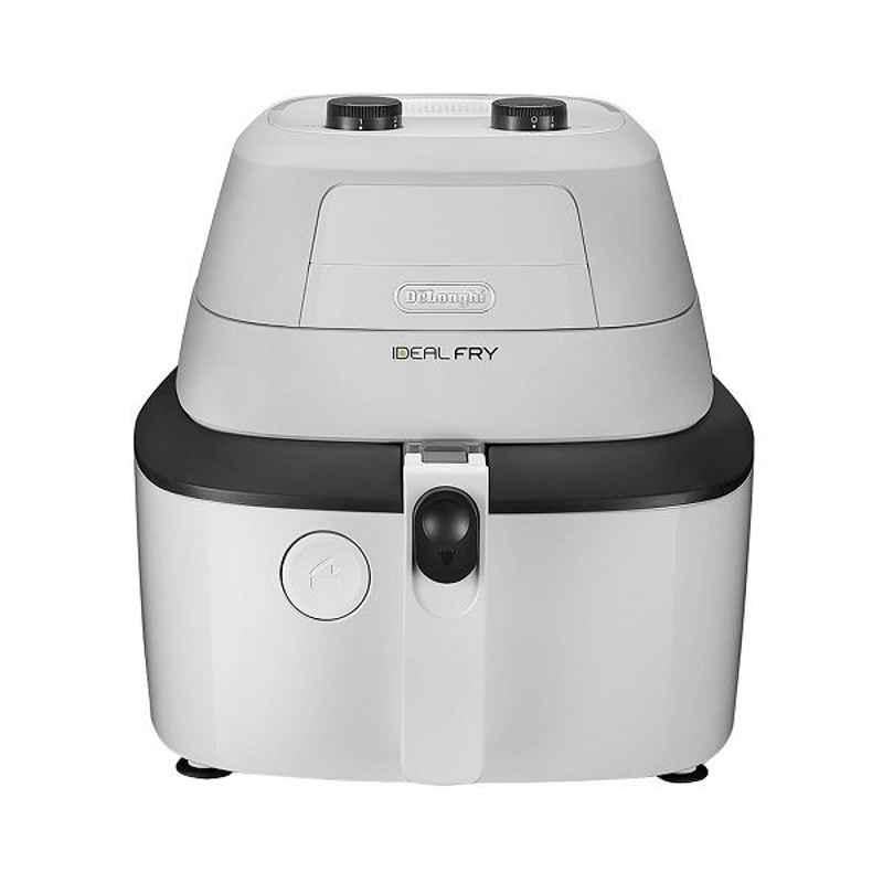 Delonghi 1400W 1.25kg White & Black Air Fryer, FH2101-W