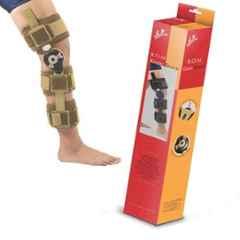 Flamingo Beige Adjustable R.O.M. Knee Brace for Multiple Orthopedic Problems, Size: Universal