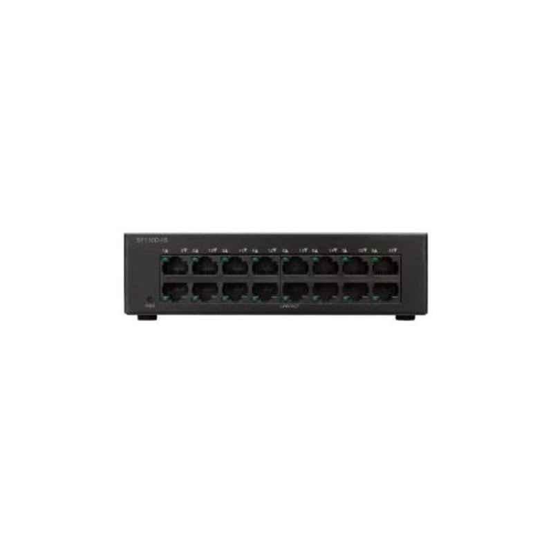 Cisco SF110D16 16-Ports 10/100 Desktop Unmanaged Switch, SF110D16UK