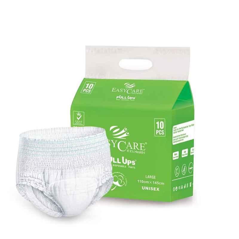 Easycare Large Disposable Pull Up Adult Diaper Pants, EC1134 (Pack of 3)
